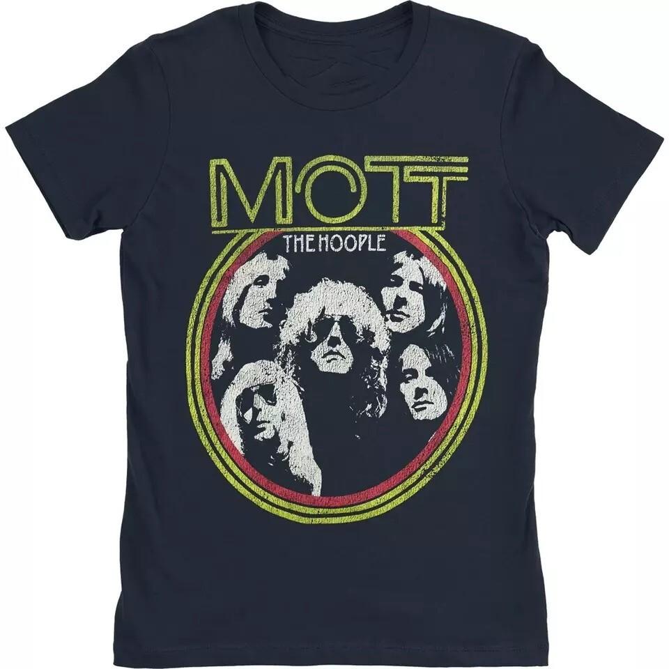 Vtg Mott the Hoople Band Members Heavy Cotton All Size Unisex Black Shirt S