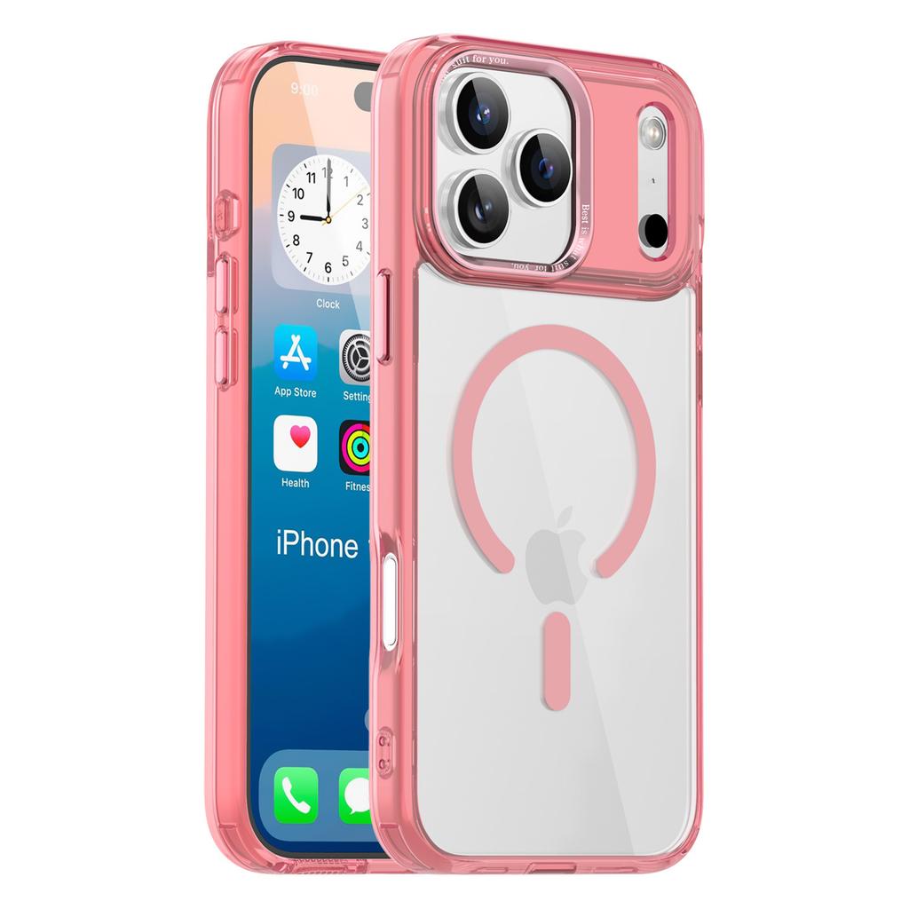 Per Custodia Telefono Cellulare IPhone17promax Colore Ghiaccio Forte Aspirazione Magnetica per Apple 16/15 Ricarica Wireless Guscio Alta Trasparenza