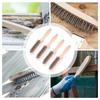 Carbon Steel Wire Brush Heavy Duty Wire Brush For Home Use Comfortable To Use Non-Slip Grip For Cleaning Grills