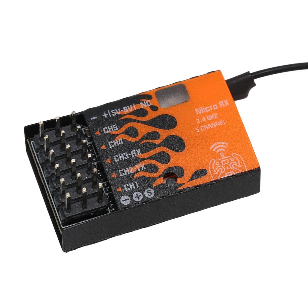 Receptor Micro ExpressLRS, Saída PWM de 5 Canais IPEX MHF Módulo Micro ELRS com Antena T, Módulo Receptor ExpressLRS para Helicóptero Carro Barco RC