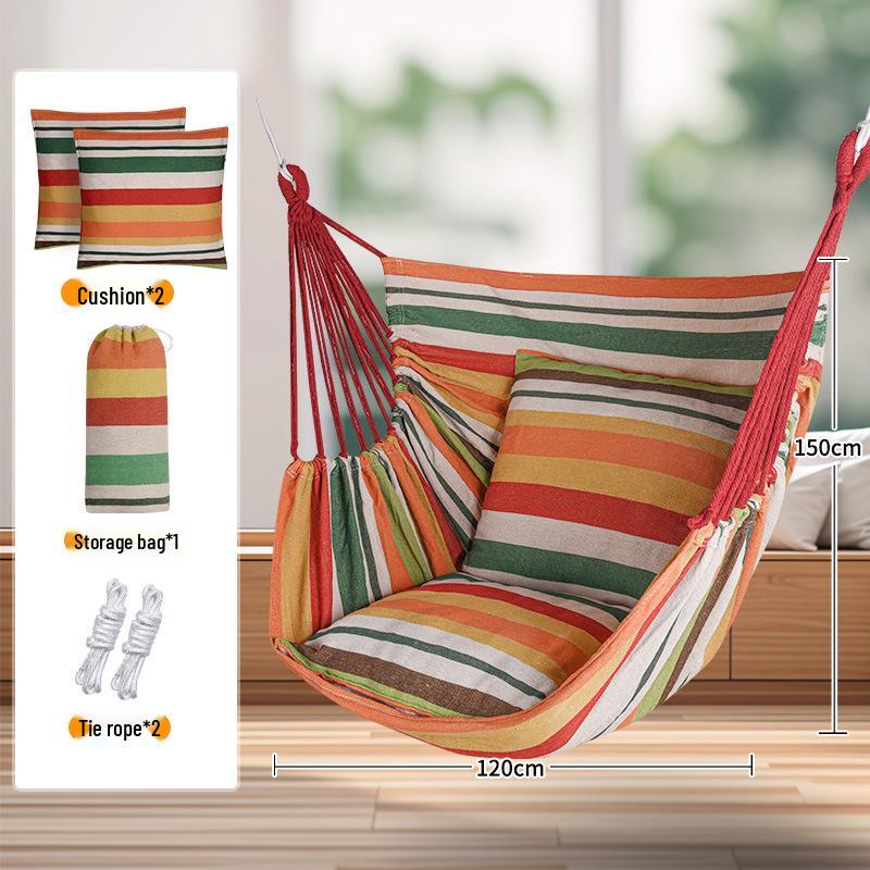 TEMU Dormitory Hammock: Indoor/Outdoor Thickened Hanging Chair & Swing Basket.