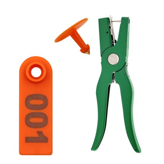 Sheep Ear Tags 001-100 Number Tags Livestock Animal Tags Ear Tag Applicator for Cows Goats Sheep Pigs Farm Animals