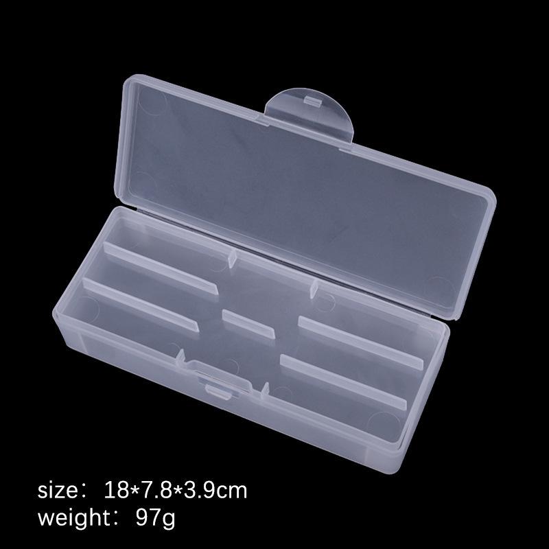 Nail Art & Jewelry Frosted Double Layer Storage Box with Detachable Compartment.
