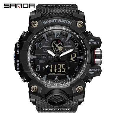 Sanda Youth Multifunctional Men's Luminous Waterproof Outdoor Sports Electronic Watch