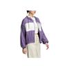Adidas Originals FW22 Logo Print Patchwork Hooded Jacket Women Outerwear Purple HS1934
