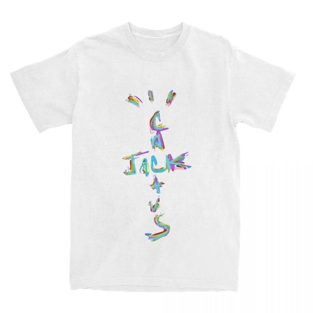 Cactus Jack Travis Scott T-Shirt Męski Damski Hip Hop Raper Damski Lato Y2k Topy Odzież Bawełna Moda Męska Streetwear T-Shirt
