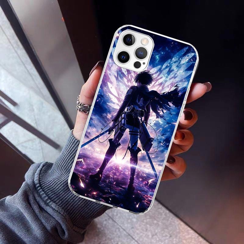 A-Attack on T-Titan Levi Phone Case For iPhone 17 Air 11 13 Mini 14 15 Plus 16 12 Pro Max 16E SE 7 8 Pattern Soft TPU Back Cover