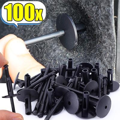 100 stuks spatbordkernklinknagels, bumperclips, plastic expansieklinknagels, wielkastbevestigingsclips, assortiment