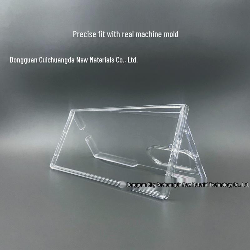 Samsung Galaxy Z Fold7 Transparent Flip Case - Protective PC Cover