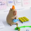 Capybara Magnetic Desktop Ornament 3d Printed Capybara Model Doll Decoration Dolphin And Fishing Figurine Collectible Gifts