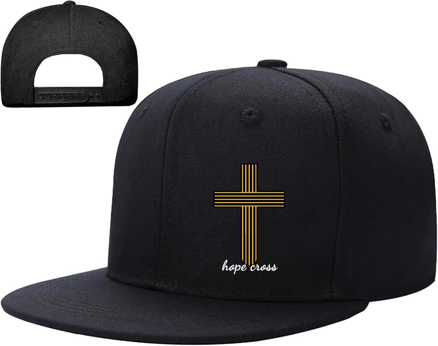 

Кепка-Snapback с графическим рисунком Hope Cross, полиэстер, регулируемая, бейсболка, повседневная, хип-хоп, с прямым козырьком One Size