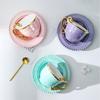 Premium Phnom Penh Ceramic Cup Western Restaurant Afternoon Tea Pearl Silk Coffee Cup Saucer Mug High Value Water Cup