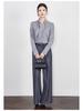 Tencel Wool Rabbit Ear Collar Lace-up Long Sleeve Women's Shirt for Autumn/Winter
