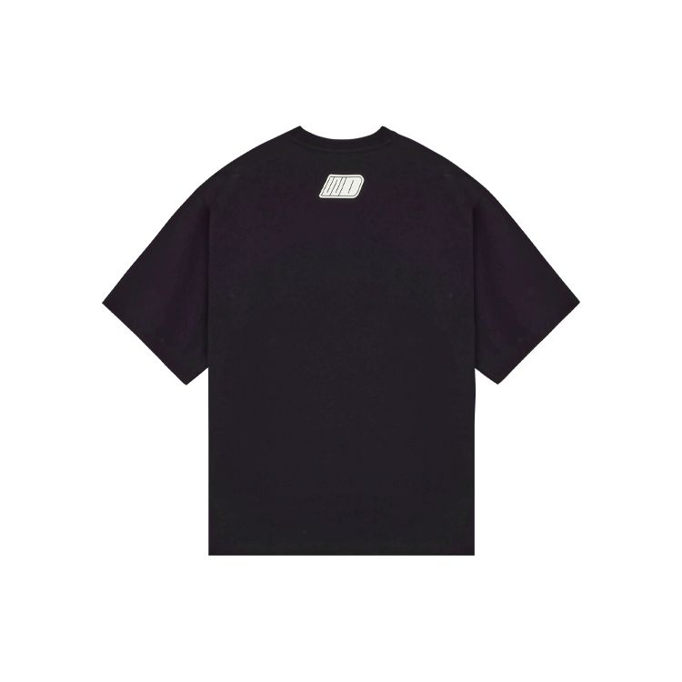 We11done Ss22 Side Logo Print Round Neck Short Sleeve T-Shirt Unisex T-Shirts Black WD-TT1-22-659-U-BK