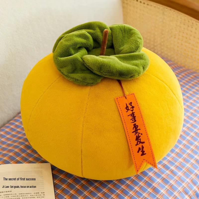 Persimmon Plush Pillow Doll - Simulated Cloth Toy for Sleep and Comfort
