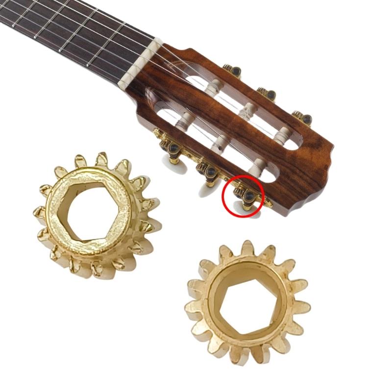 Classical Guitar Tuning Gear Set 6PCS Shafts Iron Texture Replacement Gears Perfect for String Adjustment Stability
