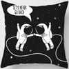 Cartoon Humor Astronaut Print Square Pillowcase Home Decor Car Sofa Cushion Cover