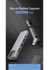 Type-C Multi-Port Hub: USB Splitter with HDMI, Ethernet, and Eight-in-One Docking Station.