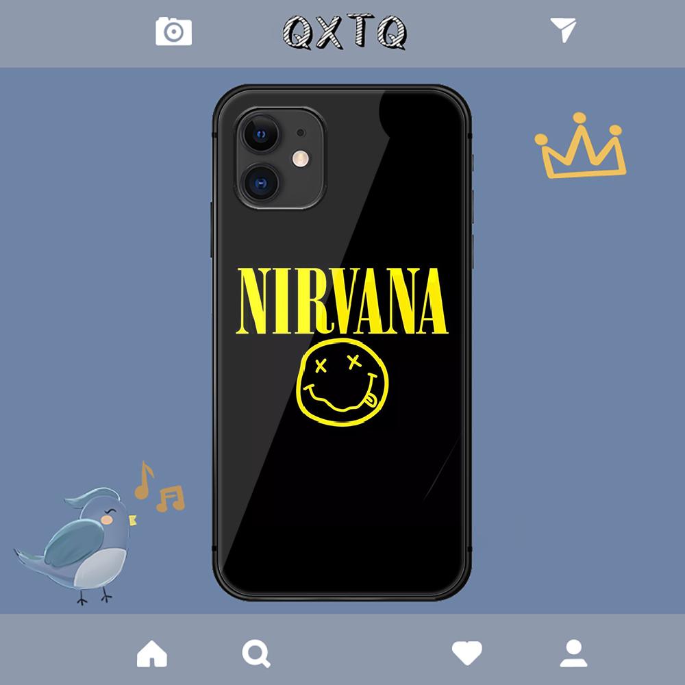 N Nirvana Banda de Rock Funda Para iPhone Samsung Galaxy Redmi Note S 17 16 15 14 13 20 24 25 54 Pro Max Ultra Fe Cubierta de Vidrio Templado