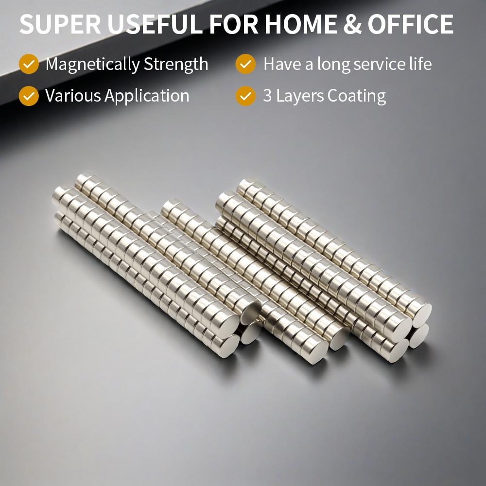 6X3MM Magnete Runde Kühlschrankmagnete für Büro Whiteboard Geeignete Werkzeuge Zuhause Arbeitsplatz, Etc 6*3