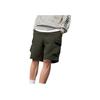 Li-Ning Sports Lifestyle Series Letter Print Loose Straight Shorts Men Bottoms Dark-Olive-Green AKST643-3