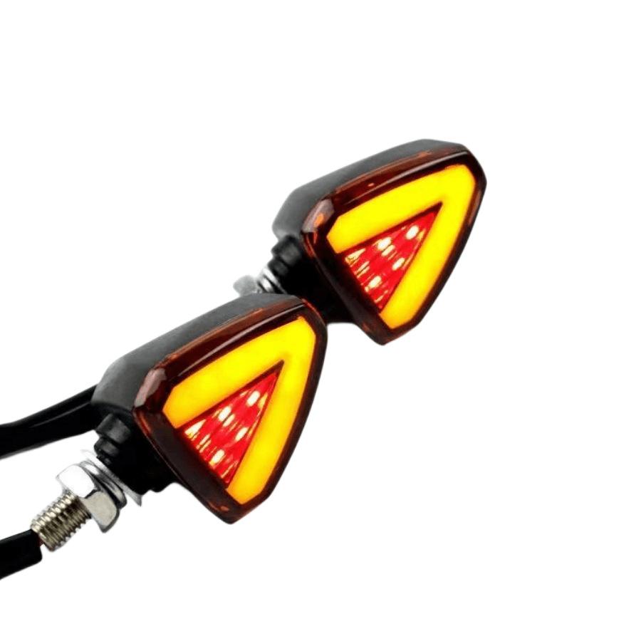 Motorcycle 12V Universal LED Two-color Turn Signals