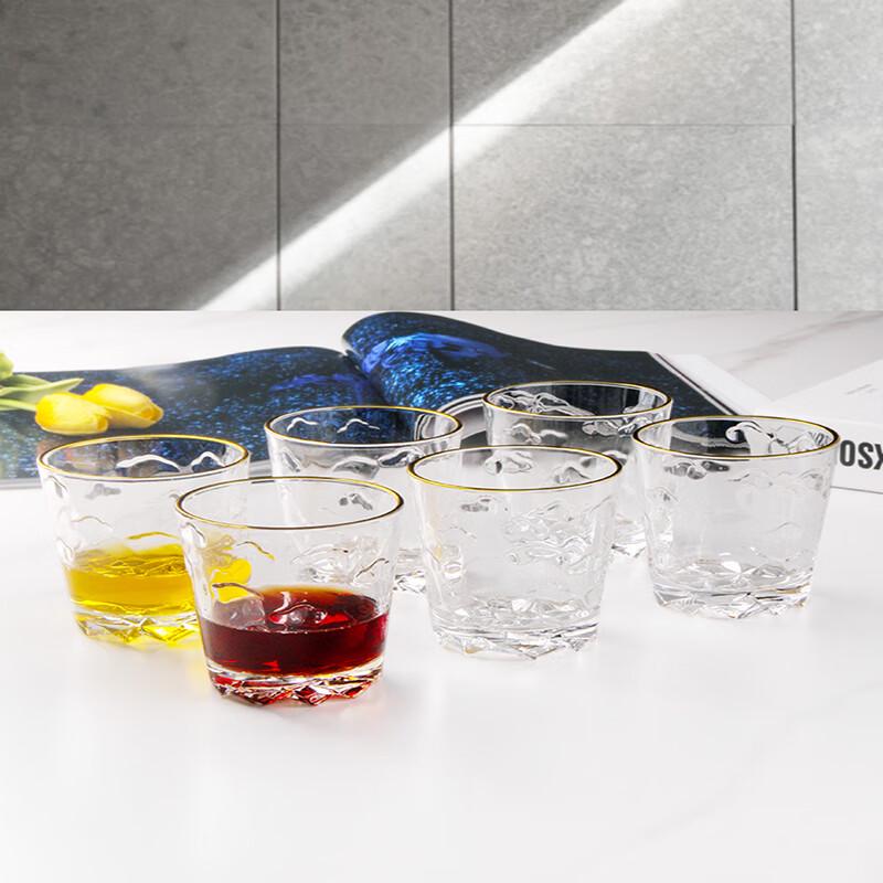 Graverat Kristall Whiskeyglas Set (6-pack)