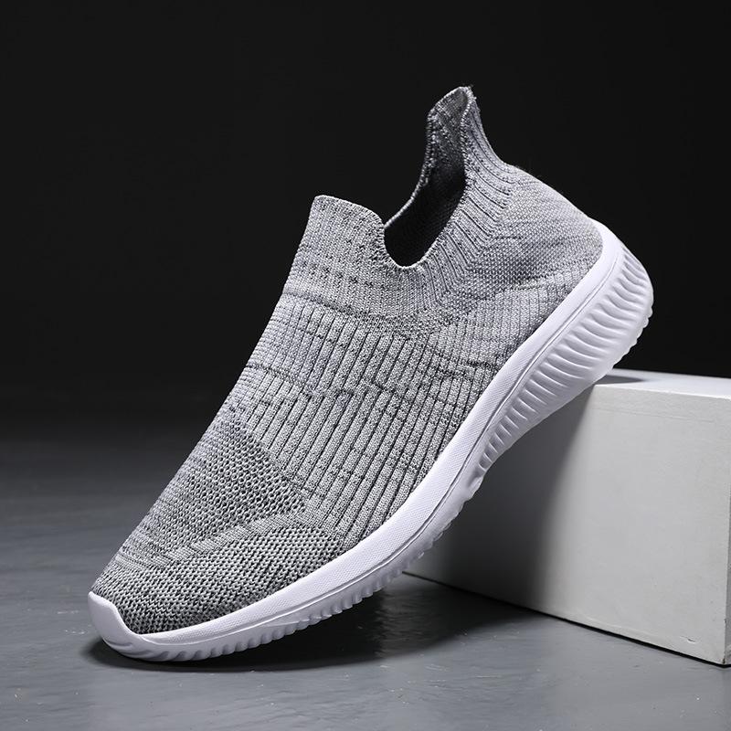 

Men s shoes new mesh fly-woven shoes overalls cotton shoes large size casual shoes lazy shoes 46