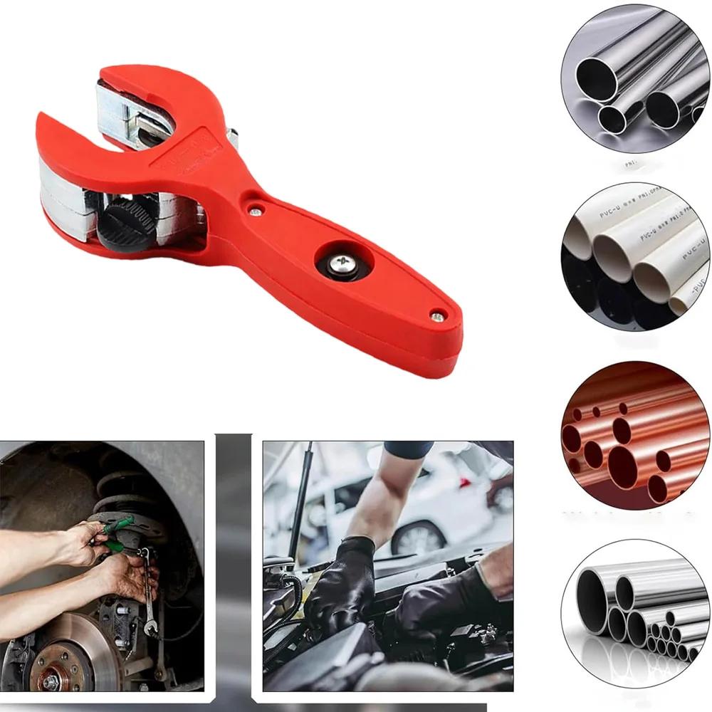 2 In 1 Close Quarters Tube Compact Cutter Portable Tool 8-29mm Ratcheting Tubing Cutter for Cutting Copper PVC Soft Metal Pipes
