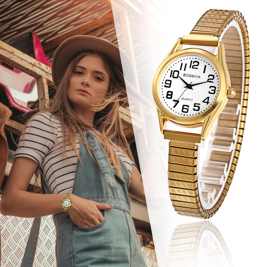 Einfache, Wasserdichte Partneruhren: Analog, Antikes Design mit Ziffern, Stilvolles verstellbares Armband und Armband - Perfektes Geschenk für Jahrestage,