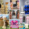 TEKXYZ Telescopic Balloon Set of 1ft to 7ft Adjustable Metal Balloon Column Stands for Party Decorations Stands, 2,