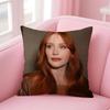 BBryce Dallas Howard Cushion Cover Pillowcase Short Plush Invisible Zipper Room Sofa Cushion Cover