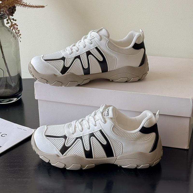 

Mesh German Training Shoes Women s 2025 Summer New Feet Small Breathable Versatile Forrest Gump Shoes Thin Platform Sports Board Shoes 40 чорний