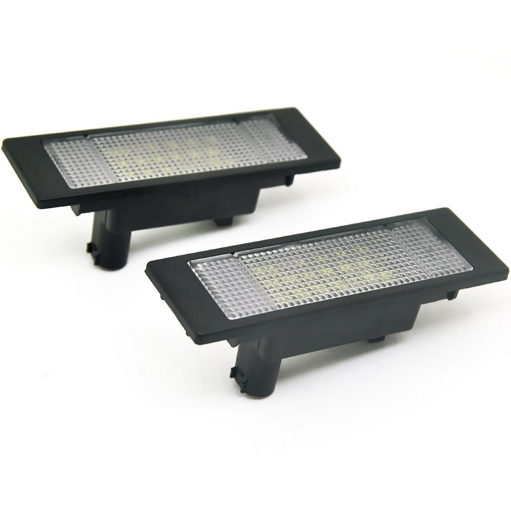 2XCar LED License Number Plate Light canbus for BMW E81 E87 E63 E64 E89 Z4 F20 F21 MINI R55 R60 R61 Light Source Accessories