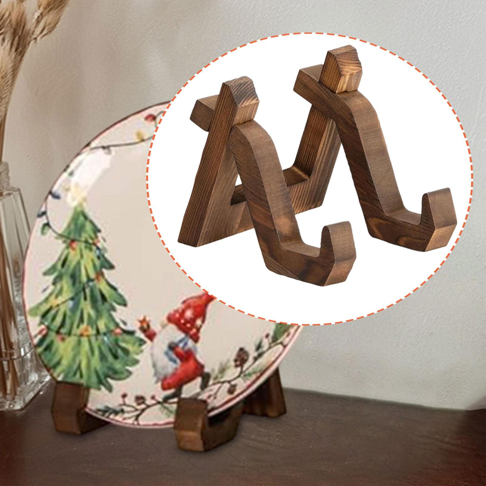 Decorative Plate Holder, Easel, Presentation Stand, Cookbook Plate, Photo Board for Table, S