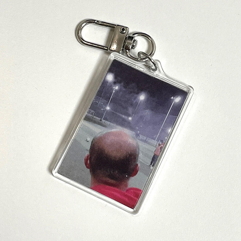 Hairy Steam Bald Keychain Unique Useless Useless