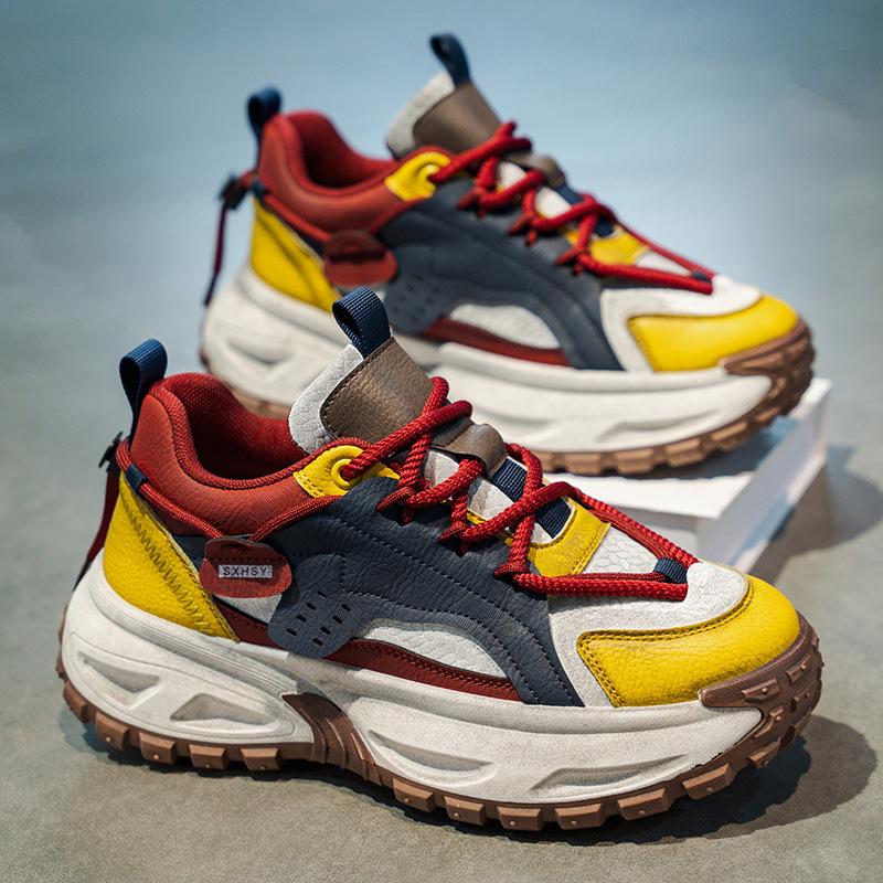 

High Top Men s Shoes 2025 Students Teenagers Sports Leisure Fashion Tire Sole Height Increasing Dad s Trendy 40 Standard Sports Code