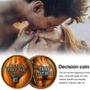 Lock And Key Challenge Coin Decision Making Token for Couples Friends Fun Lucky Flipper Coin Meaningful Gift