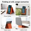 Flexible Silicone Phone Stand with Bendable Arm Portable Foldable Holder for Laptop Desk Bed Hands-Free Pocket Stand for Smartphones