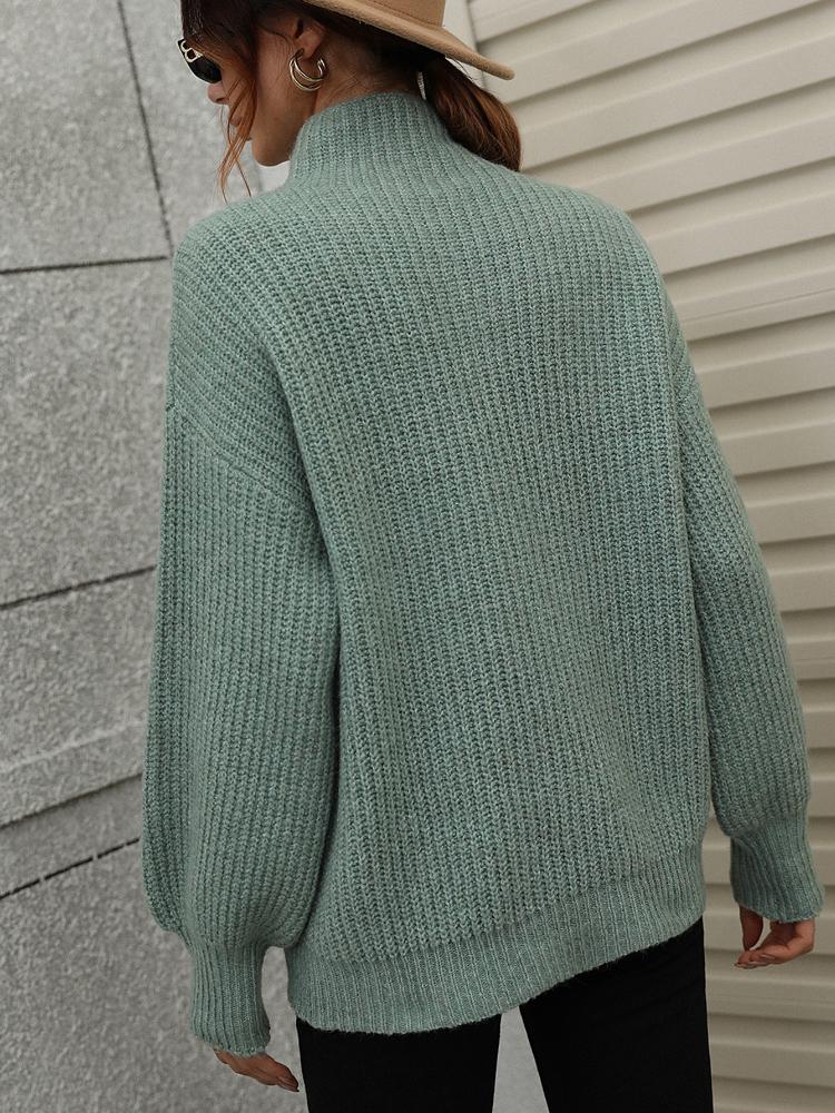 Women's Thickening Sweater Casual Vintage Solid Sweater Pullovers Female Loose Long Sleeves Kintting Top