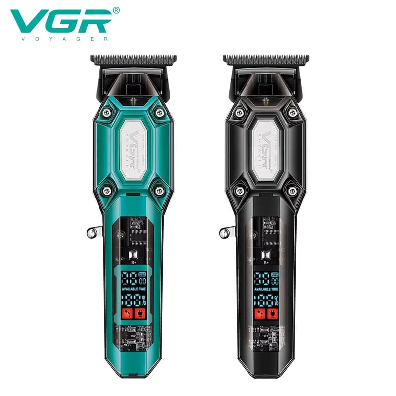 New High-quality High-power Hair Clipper LCD Display Engraving Electric Razor Men's Special Notch Electric Hair Clipper with LED Screen