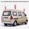 1:24 Scale Wuling Rongguang Car Model Toys Metal Diecast Van Pull Back Sound Light Barbecue Truck Models Boys Ornament Gifts