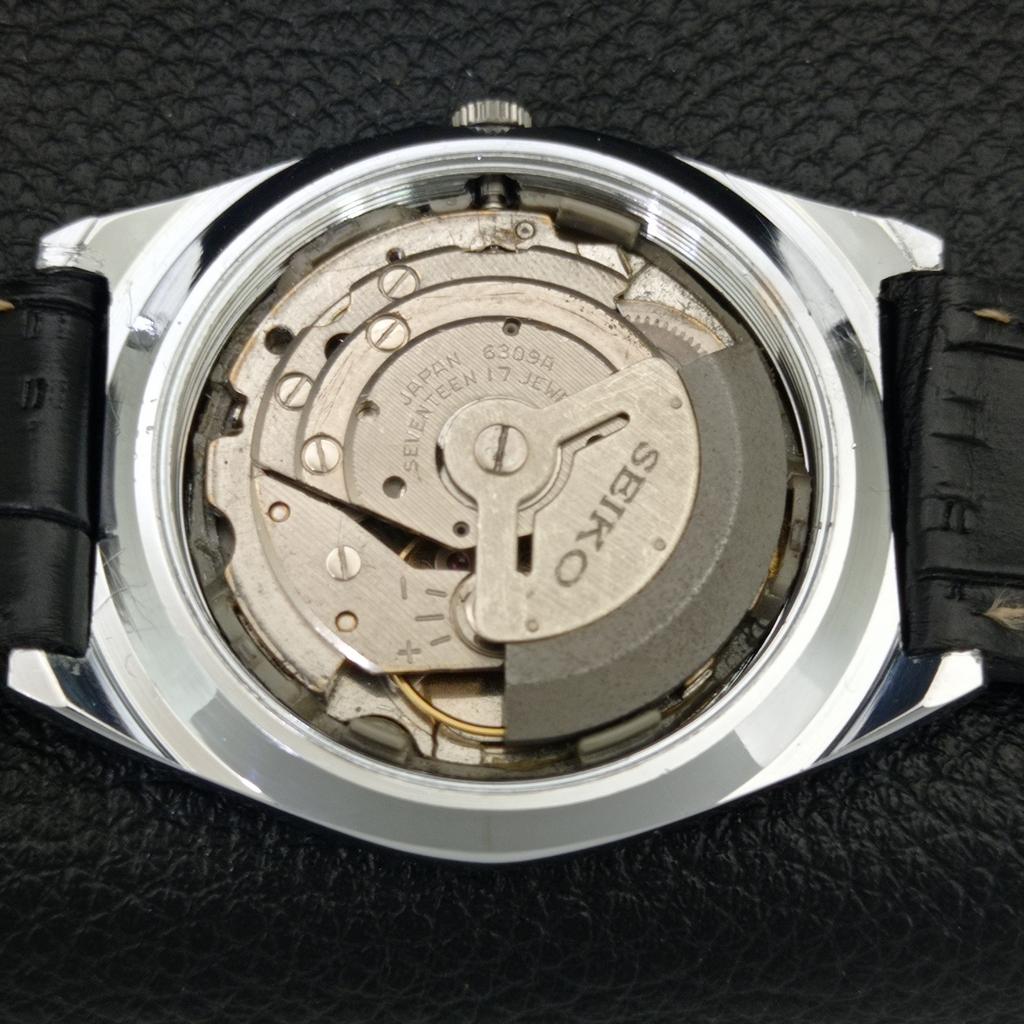 REFURBISHED SEIKO 5 AUTOMATIC 6309A VINTAGE JAPAN MENS WHITE WATCH a442893-1