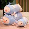 Cute Plush Lying Pig Dolphin Cushion Toy for Kids' Birthdays