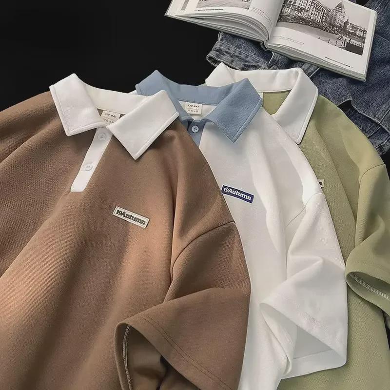 Trendige Color-Block Poloshirts für Jungen - Kurzärmelig, Reverskragen für Teenager
