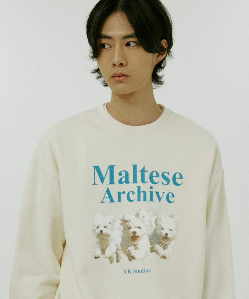 WAIKEI Maltese Archive Sweatshirt Ivory