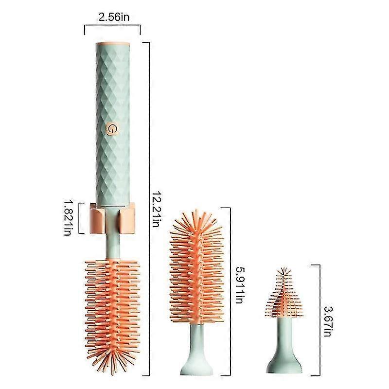 Electric Silicone Bottle Brush 360° Rotating Water Bottle Cleaning Brush Bottle Cleaning Brush
