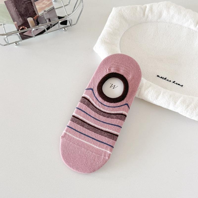 Spring and Summer Lightweight Flat-front Invisible Versatile Breathable Cotton Slip-on Sports Socks