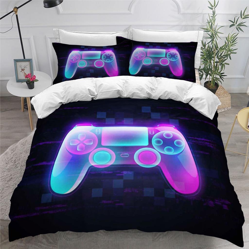 Game Bedding Set For Children And Boys, Handle Controller Duvet Cover Sets, Twin, Full, Queen, King Bedroom Set Gaming For Teen