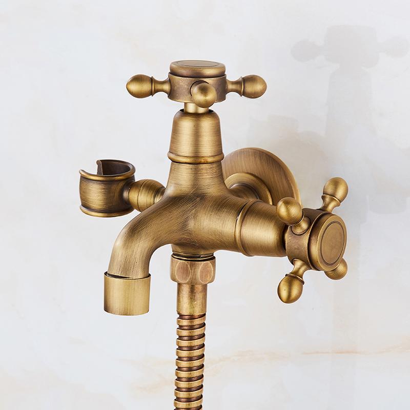 Ellen Toilet Spary Gun Set  Antique Bronze Copper Flushing Spary Cleaner Bidet Faucet Single Cold EL209A